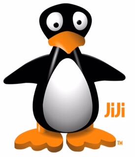 ST Math Jiji Penguin mascot